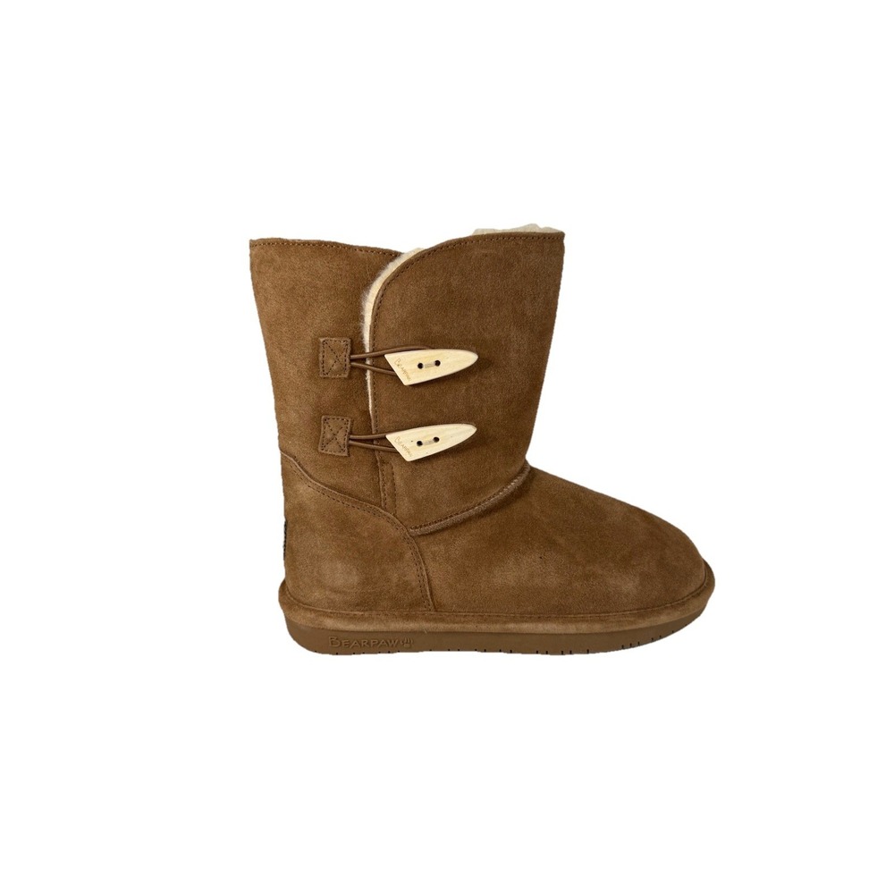 Bearpaw Lori Button Brown Women's Boots Size 7 No Box